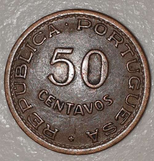1957 - 50 CENTAVOS - MOCAMBIQUE - MOZAMBIQUE - (Bronze)